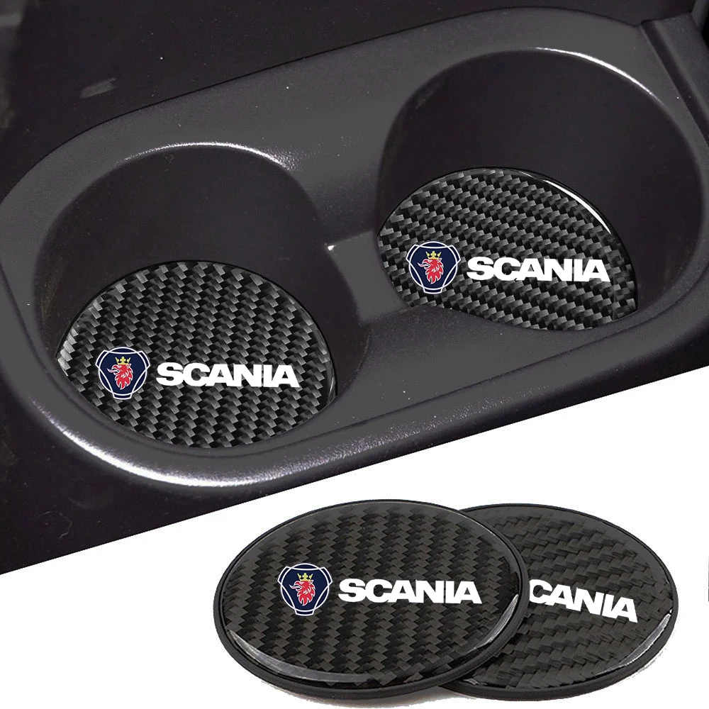 2Pcs Car Water Coaster Cup Mat Bottle Holder Carbon Fiber PVC Non-Slip Mat for Scania K250 K280 K310 K320 K490 SERIE Accessories
2Pcs Car Water Coaster Cup Mat Bottle Holder Carbon Fiber PVC Non-Slip Mat for Scania K250 K280 K310 K320 K490 SERIE Accessories