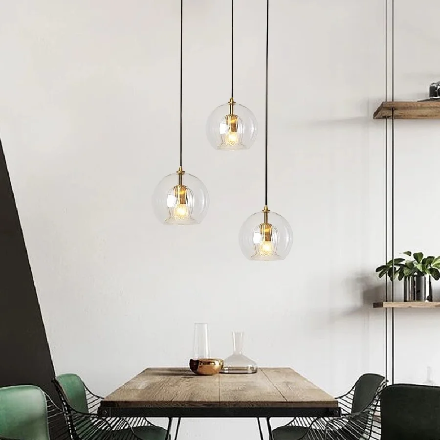 Nordic Creative LED Glass Hanging For Restaurant Kitchen Bar Office Coffee Shop Bedroom Bedside Staircase Lights E27 AC90-260V
Nordic Creative LED Glass Hanging For Restaurant Kitchen Bar Office Coffee Shop Bedroom Bedside Staircase Lights E27 AC90-260V