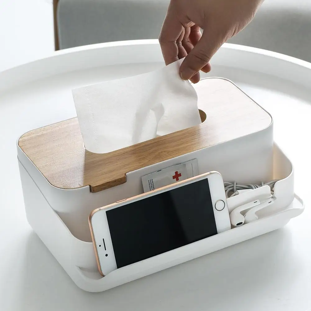 18L Multifunction Tissue Box With Wooden Lid Facial Tissue Holder Dispenser Organizer For Kitchen Bedroom Decor
18L Multifunction Tissue Box With Wooden Lid Facial Tissue Holder Dispenser Organizer For Kitchen Bedroom Decor