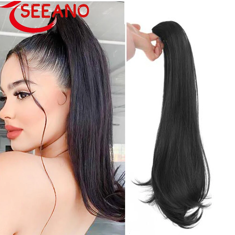 SEEANO Synthetic Claw Clip On Ponytail Hair Extension Ponytail Extension Hair For Women Pony Tail Hair Hairpiece
SEEANO Synthetic Claw Clip On Ponytail Hair Extension Ponytail Extension Hair For Women Pony Tail Hair Hairpiece