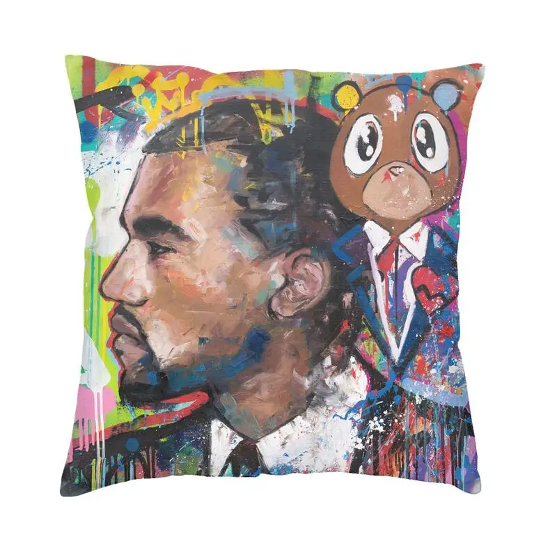 Наволочка для подушки Kanye West Bear в виде граффити, домашняя декоративная трехмерная наволочка для дивана, креативная Двусторонняя наволочка 
Наволочка для подушки Kanye West Bear в виде граффити, домашняя декоративная трехмерная наволочка для дивана, креативная Двусторонняя наволочка