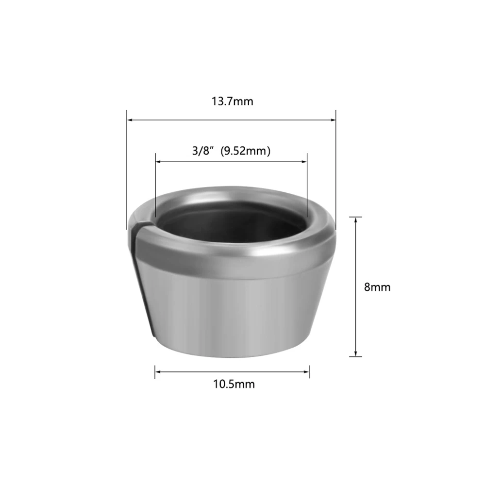 6Pcs M17 Collet Chuck Adapter With Nut Engraving Trimming Machine Electric Router Bit Collets 10mm 9.5mm 8mm 6.35mm 6mm
6Pcs M17 Collet Chuck Adapter With Nut Engraving Trimming Machine Electric Router Bit Collets 10mm 9.5mm 8mm 6.35mm 6mm