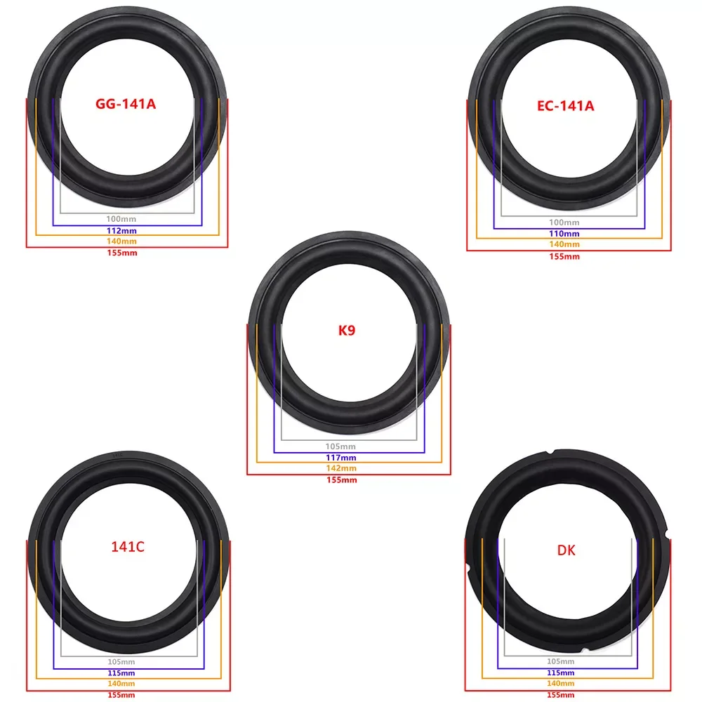 inch Speaker Rubber Surround Woofer Edge Repairing Folding Edge Subwoofer Ring DIY Repair Kits Accessory Speaker Suspension
inch Speaker Rubber Surround Woofer Edge Repairing Folding Edge Subwoofer Ring DIY Repair Kits Accessory Speaker Suspension