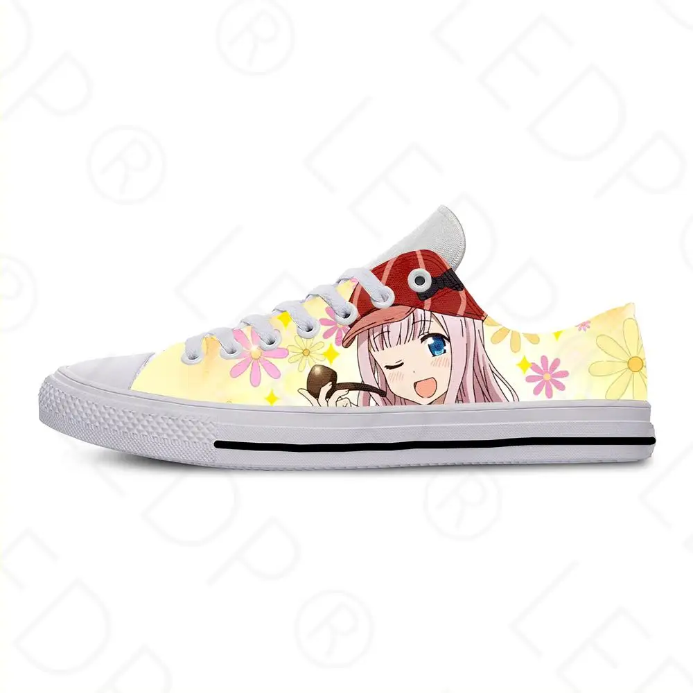 Кроссовки Kaguya sama Love Is War Fujiwara Chika Kawaii повседневные тканевые низкие Легкие дышащие кроссовки с 3D принтом для мужчин и женщин
Кроссовки Kaguya sama Love Is War Fujiwara Chika Kawaii повседневные тканевые низкие Легкие дышащие кроссовки с 3D принтом для мужчин и женщин