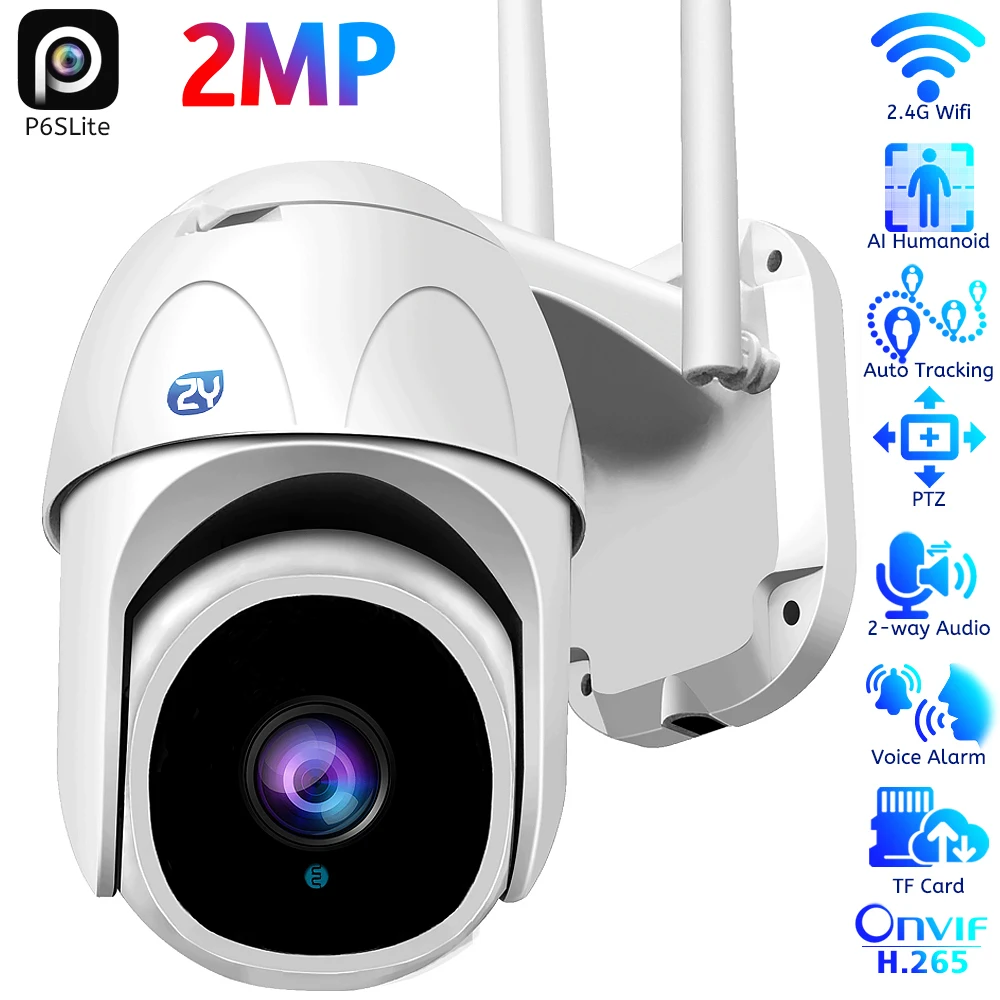 1080P Wifi Surveillance Camera Outdoor Humanoid Tracking Wireless Speed Dome PTZ IP Camera Cloud Audio Mini Surveillance Camera
1080P Wifi Surveillance Camera Outdoor Humanoid Tracking Wireless Speed Dome PTZ IP Camera Cloud Audio Mini Surveillance Camera