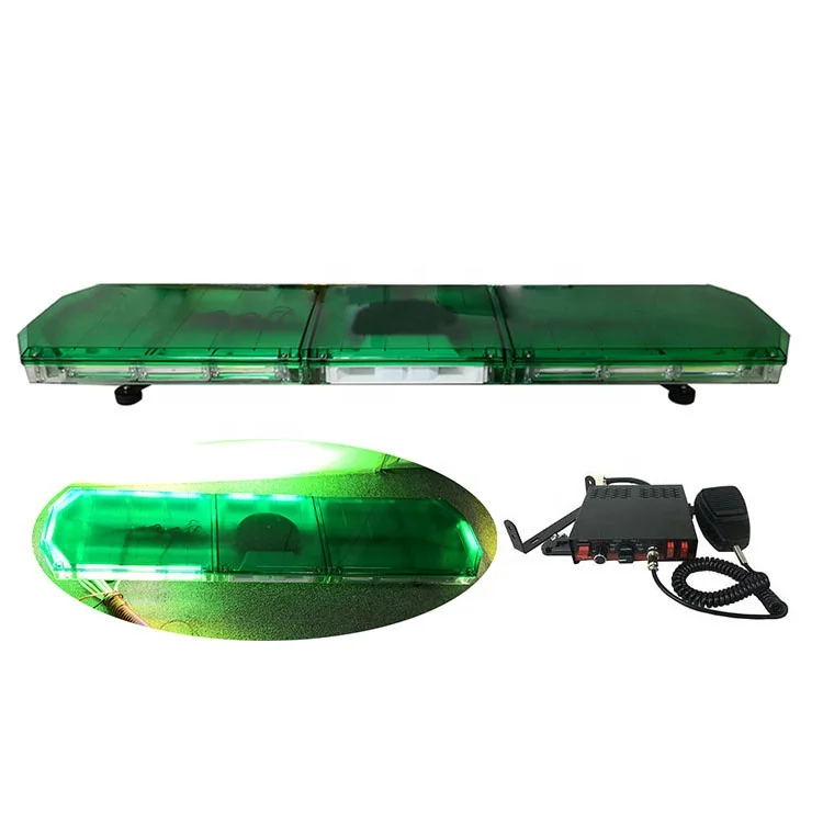 47" green led warning light bar police light bar with 100w siren & speaker
47" green led warning light bar police light bar with 100w siren & speaker