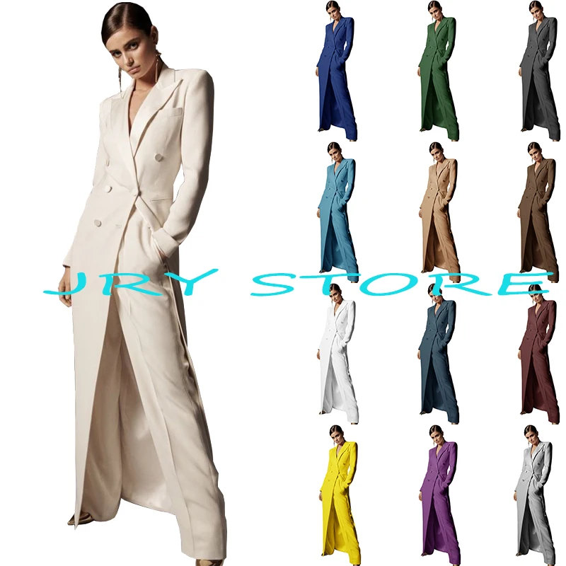 Ivory Women's Pant Suit Formal Business Party Dress Workwear 2 Piece Fashion Double Breasted Suit спортивный костюм женск
Ivory Women's Pant Suit Formal Business Party Dress Workwear 2 Piece Fashion Double Breasted Suit спортивный костюм женск