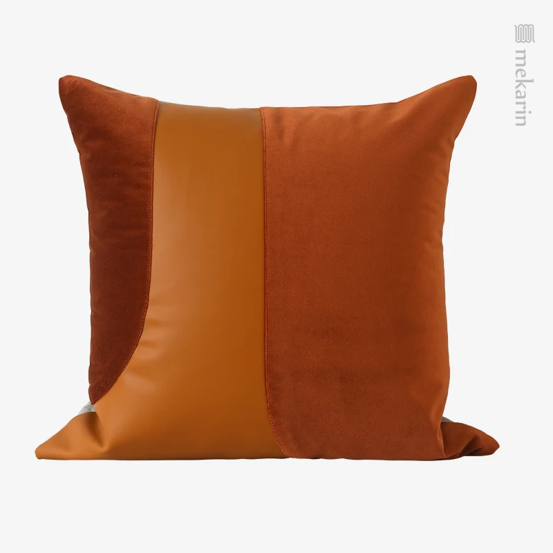 decorative cushion lining for sofa Orange leather flannel stitching cushions pillow villa model room square pillow Pillow hugs
decorative cushion lining for sofa Orange leather flannel stitching cushions pillow villa model room square pillow Pillow hugs