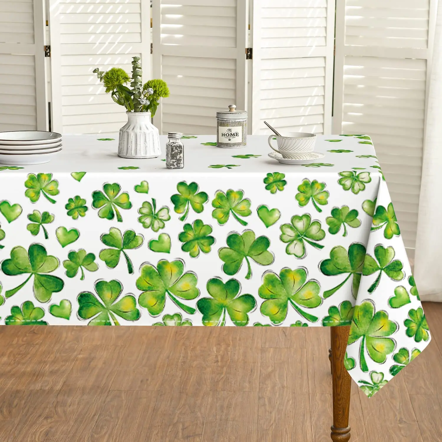 St. Patrick's Day Waterproof Rectangle Tablecloth Party Decoration Watercolor Shamrock Table Cover for Party Picnic Dinner Decor
St. Patrick's Day Waterproof Rectangle Tablecloth Party Decoration Watercolor Shamrock Table Cover for Party Picnic Dinner Decor