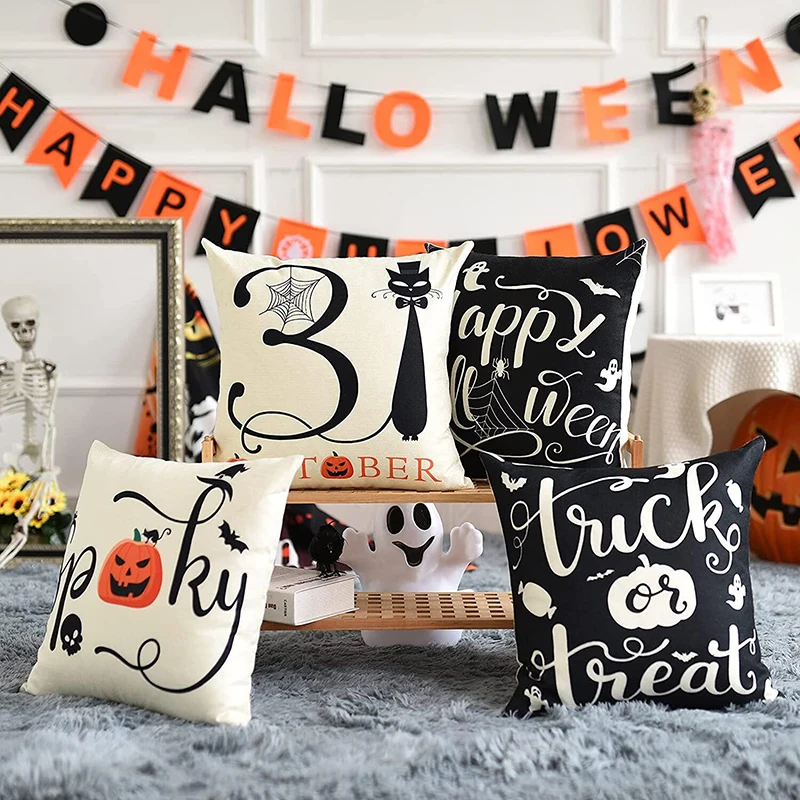 Trick or Treat spooky boo Pillow Cover Cushion Case happy Halloween Farmhouse Sofa Couch Bed Home Fall birthday decoration gift
Trick or Treat spooky boo Pillow Cover Cushion Case happy Halloween Farmhouse Sofa Couch Bed Home Fall birthday decoration gift