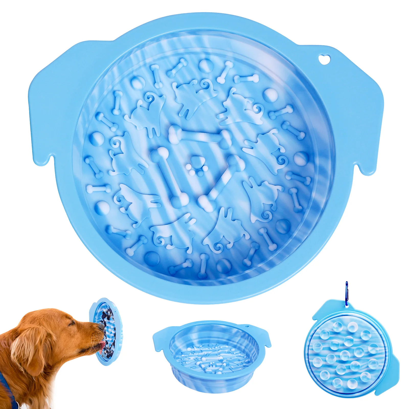 Multifunctional Suction Cup Licking Pad Foldable Slow Food Bowl Dog Basin Silicone Pet Bowl Dog Bowl
Multifunctional Suction Cup Licking Pad Foldable Slow Food Bowl Dog Basin Silicone Pet Bowl Dog Bowl