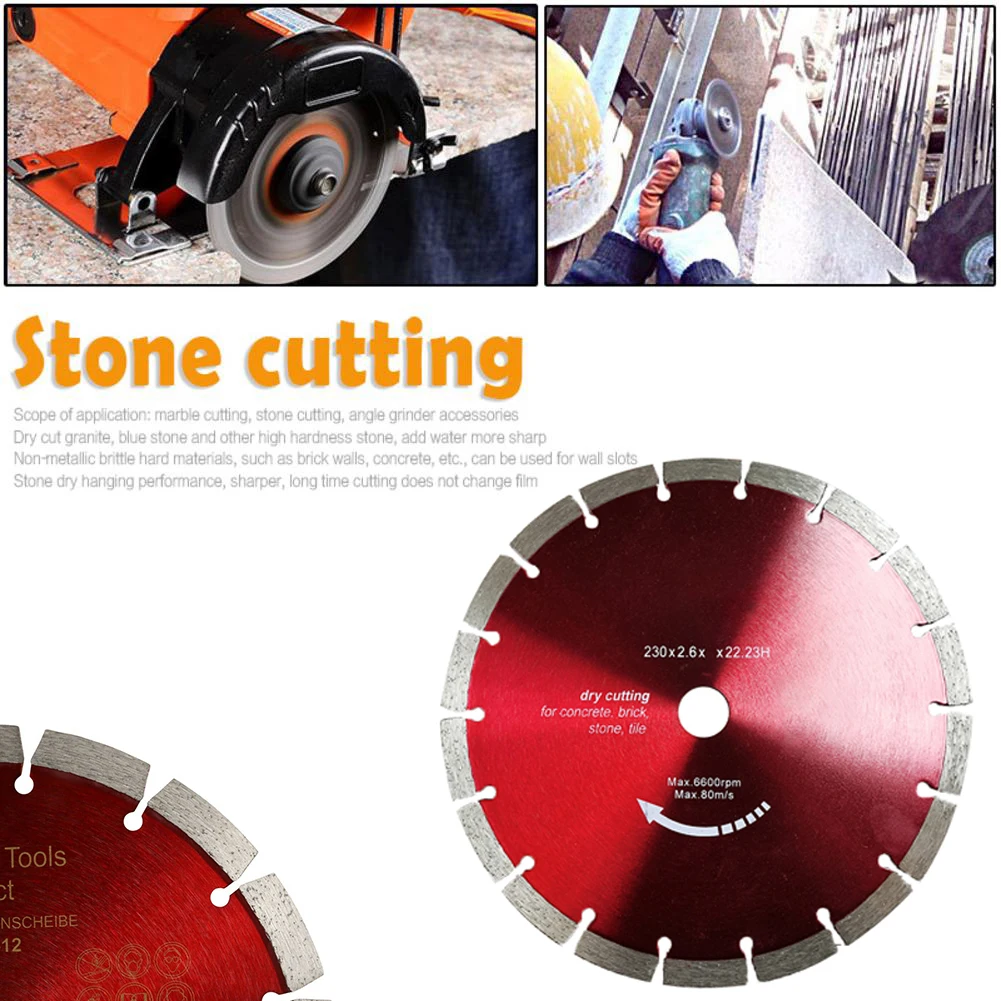 230mm Turbo Diamond Saw Blade Granite Marble Cutting Disc Concrete Porcelain Tile Ceramic Blades For Angle Grinder
230mm Turbo Diamond Saw Blade Granite Marble Cutting Disc Concrete Porcelain Tile Ceramic Blades For Angle Grinder