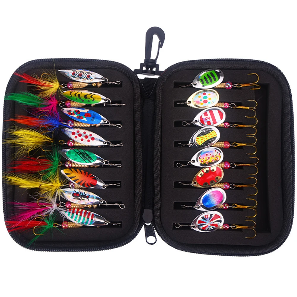 Durable and Practical 16pcs Colorful Metal Baits with Hooks Fishing Spoons Lure Spinner Kit for Higher Hookup Ratio
Durable and Practical 16pcs Colorful Metal Baits with Hooks Fishing Spoons Lure Spinner Kit for Higher Hookup Ratio