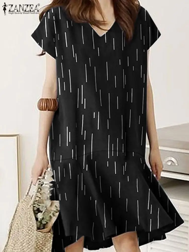 ZANZEA Women Sleeveless V-Neck Sundress Summer Printing Dress Bohemian Stylish Casual Oversized Beach Holiday Party Vestidos
ZANZEA Women Sleeveless V-Neck Sundress Summer Printing Dress Bohemian Stylish Casual Oversized Beach Holiday Party Vestidos