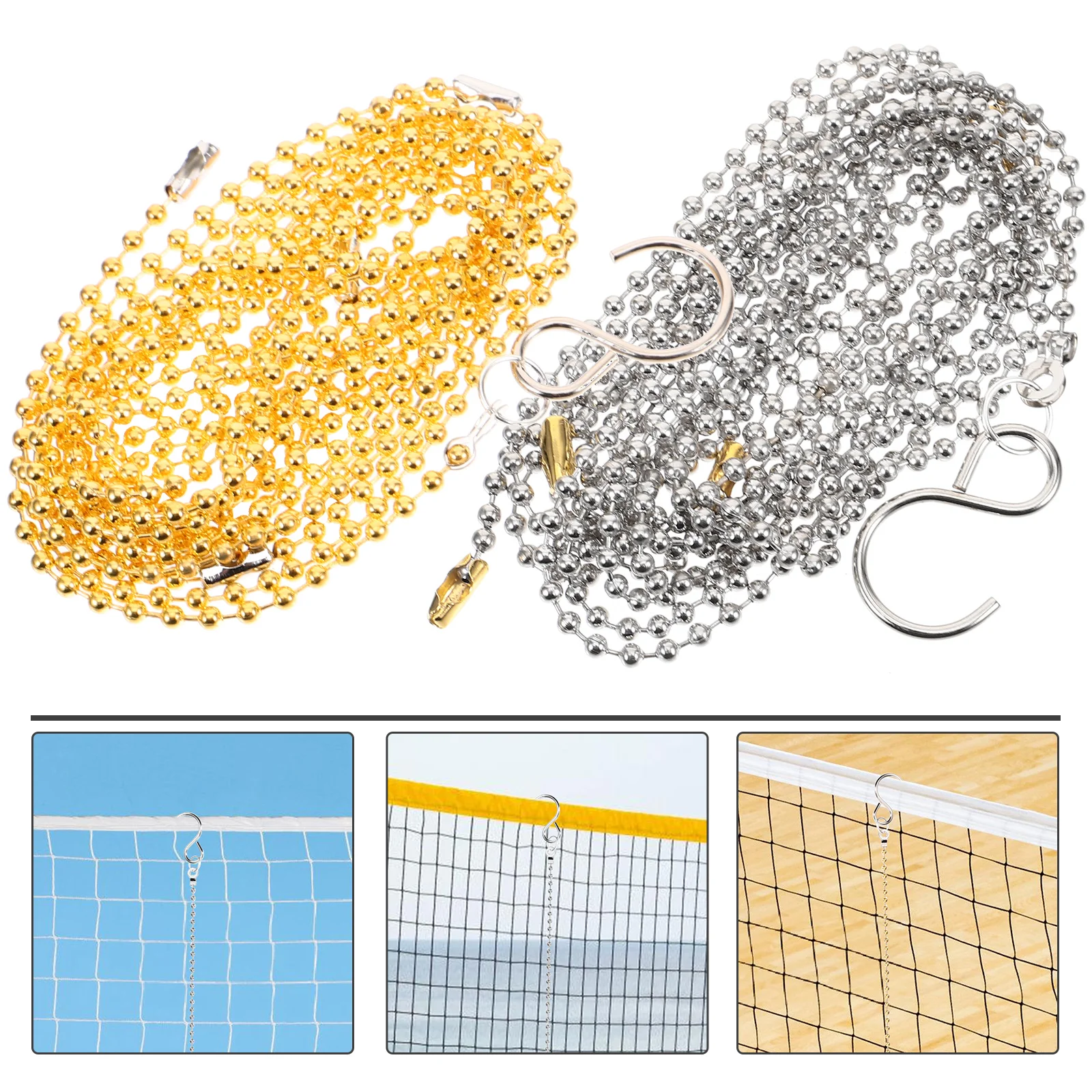 2 Pcs Network Chain Tools Volley Ball Setting Referee Kit Stainless Steel Volleyball Height Measure
2 Pcs Network Chain Tools Volley Ball Setting Referee Kit Stainless Steel Volleyball Height Measure
