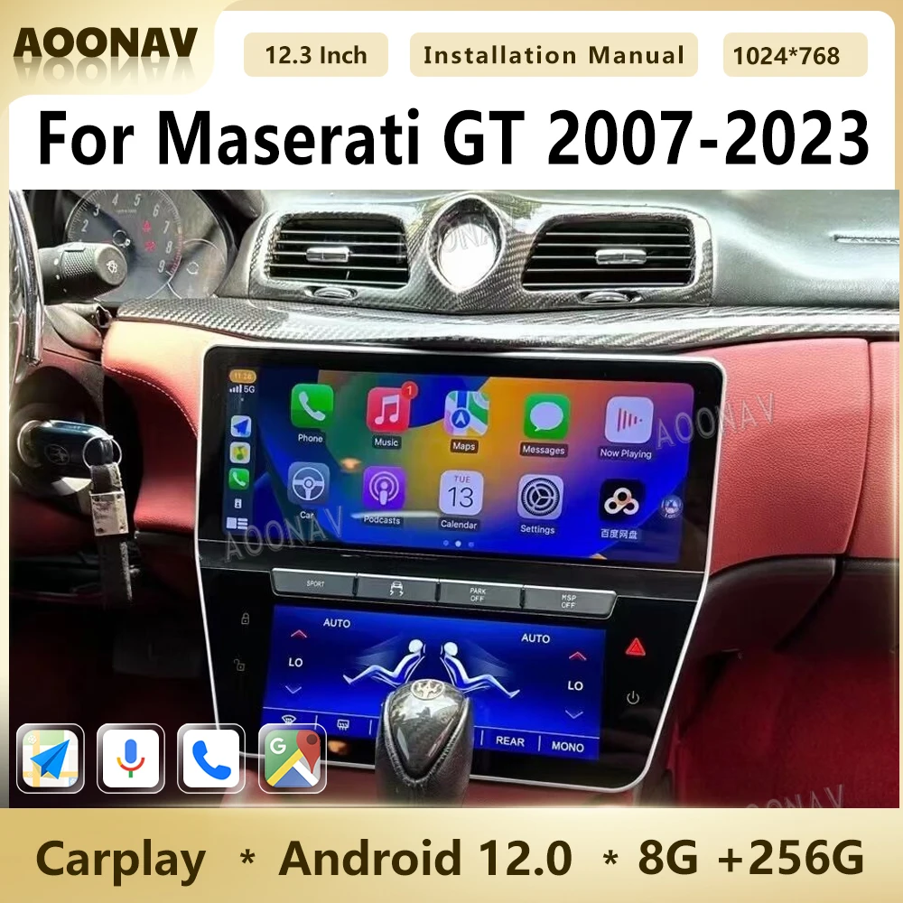 Автомобильный радиоприемник 8 + 256G Qualcomm Android 12 для Maserati GT 2007-2023 с сенсорным экраном 12,3 дюйма, мультимедийный видеоплеер с GPS Навигатором, устройство Carplay
Автомобильный радиоприемник 8 + 256G Qualcomm Android 12 для Maserati GT 2007-2023 с сенсорным экраном 12,3 дюйма, мультимедийный видеоплеер с GPS Навигатором, устройство Carplay