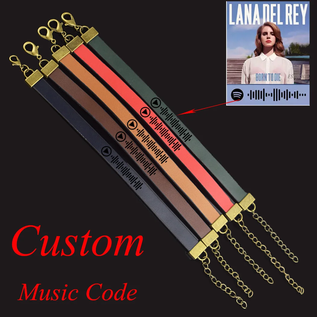 New Arrival Custom Music Scan Code Leather Bracelet Personalized Women Men Engrave Music Codes Bracelets Customize Jewelry Gift
New Arrival Custom Music Scan Code Leather Bracelet Personalized Women Men Engrave Music Codes Bracelets Customize Jewelry Gift