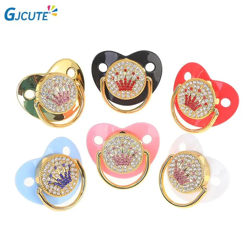 Luxury Transparent Crown Diamond Baby Bling Pacifier Baby Registry Gift Soother Newborn Unisex Baby Shower Gift
Luxury Transparent Crown Diamond Baby Bling Pacifier Baby Registry Gift Soother Newborn Unisex Baby Shower Gift