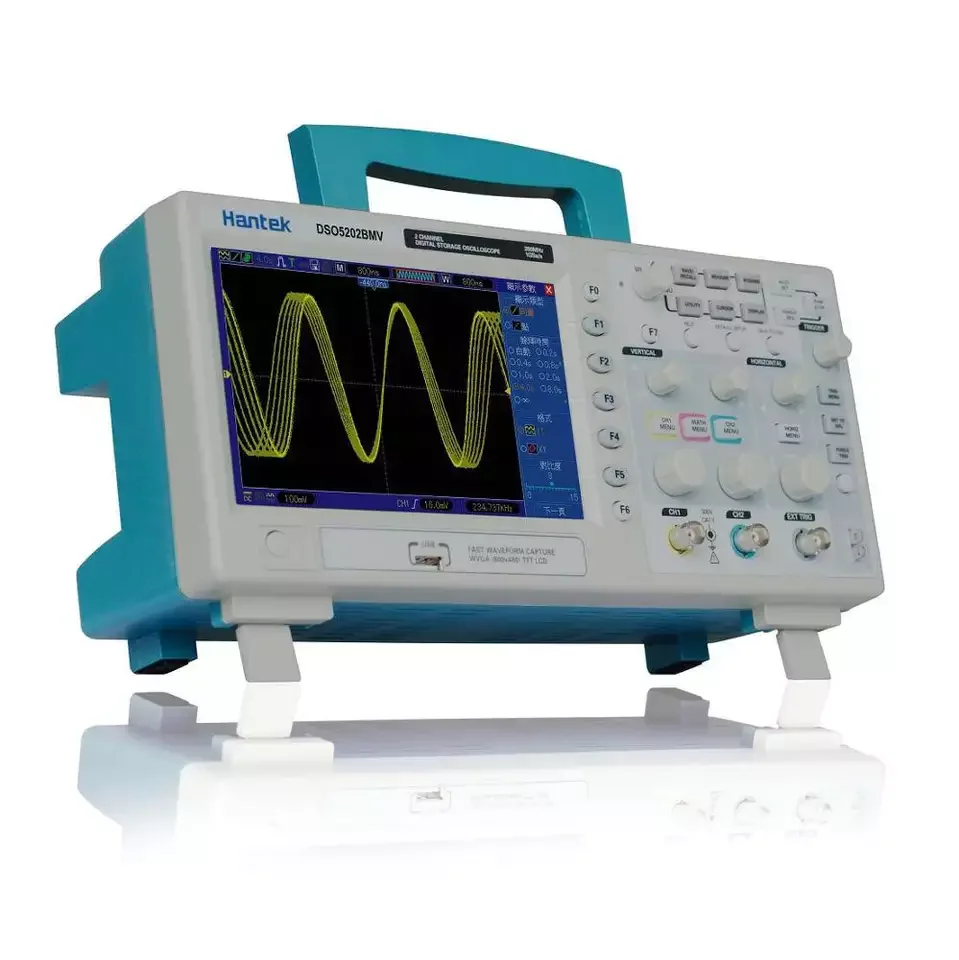 Hantek DSO5202BMV 200MHz Digital Storage Industrial Oscilloscope 2-Channel Savings Function Laboratory Analog Oscilloscope
Hantek DSO5202BMV 200MHz Digital Storage Industrial Oscilloscope 2-Channel Savings Function Laboratory Analog Oscilloscope