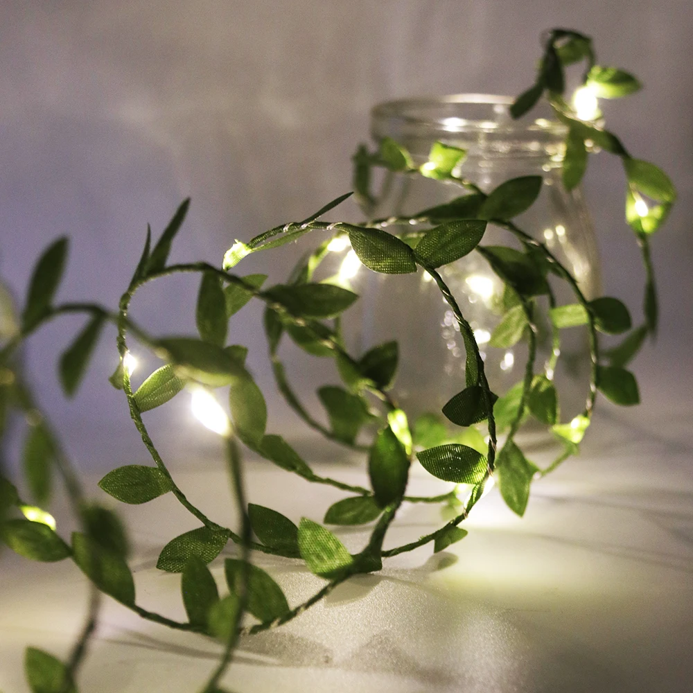 Leaf Garland Fairy String Lights 2M 3M 5M 10M Leaf Twine Copper Battery Operate Led String for Wedding Holiday Party Decoration
Leaf Garland Fairy String Lights 2M 3M 5M 10M Leaf Twine Copper Battery Operate Led String for Wedding Holiday Party Decoration