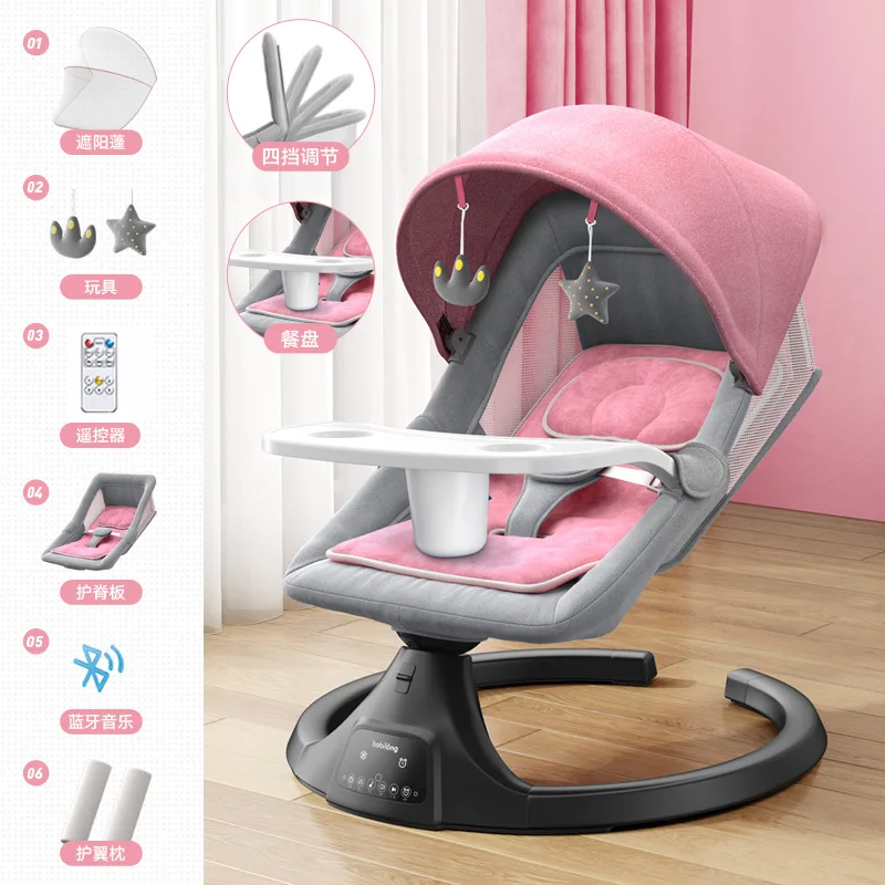 Baby's Rocking Chair Newborn Baby Electric Bassinet Sleeping and Sleeping with Baby Comfort Chair Recliner
Baby's Rocking Chair Newborn Baby Electric Bassinet Sleeping and Sleeping with Baby Comfort Chair Recliner