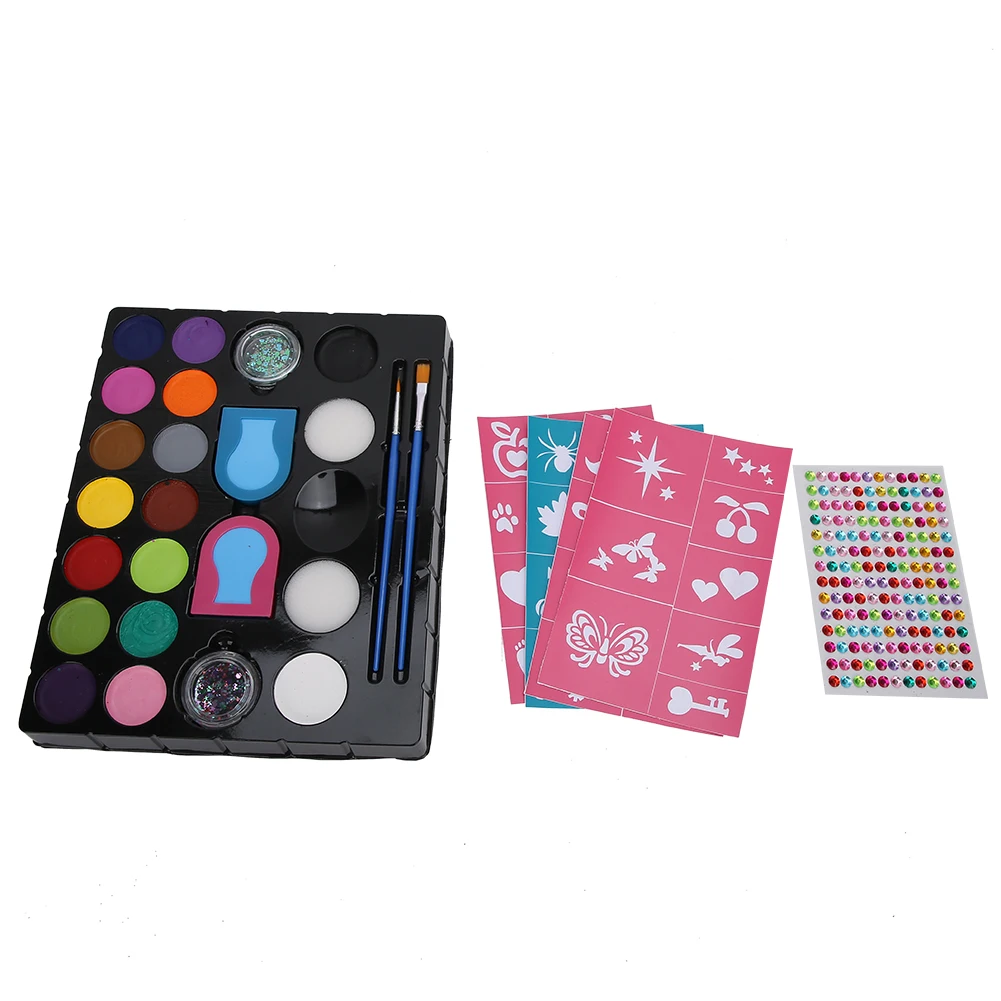 Face Paint Body Painting Pigment Brush Glitter Powder Children DIY Cosmetic Tool Kit
Face Paint Body Painting Pigment Brush Glitter Powder Children DIY Cosmetic Tool Kit