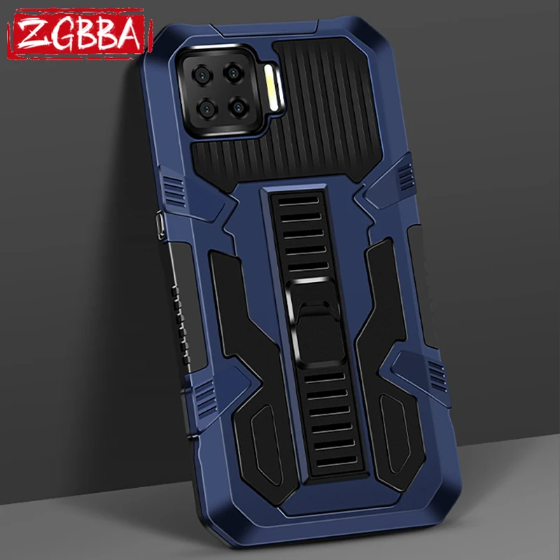 

Shockproof Holder Armor Protect Case For OPPO A93 A73 A53 A94 A74 A54 Bracket Back Cover for OPPO A92 A72 A52 A32 A95 A31 A21E