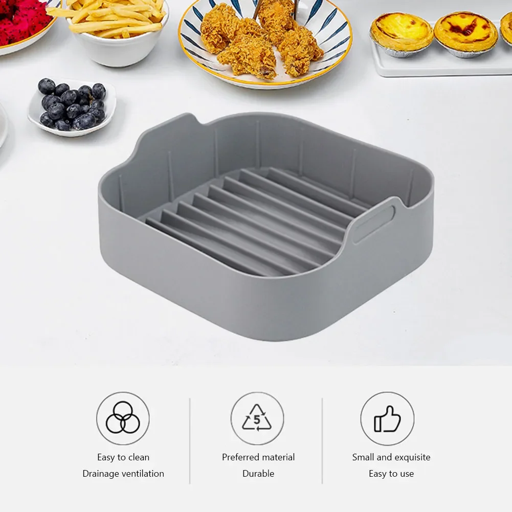 Fryer Silicone Heat-insulation Oven Baking Tray Kitchen Gadgets Baking Accessories for Family Baking Camping Barbecue 
Fryer Silicone Heat-insulation Oven Baking Tray Kitchen Gadgets Baking Accessories for Family Baking Camping Barbecue