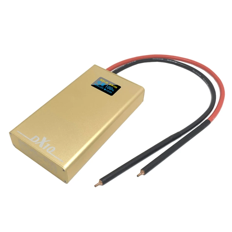 Polymer Lithium Battery OLED Screen Spot Welder Portable 5300/10600mAh Spot Welding Equipment Metal + Plastic Golden
Polymer Lithium Battery OLED Screen Spot Welder Portable 5300/10600mAh Spot Welding Equipment Metal + Plastic Golden