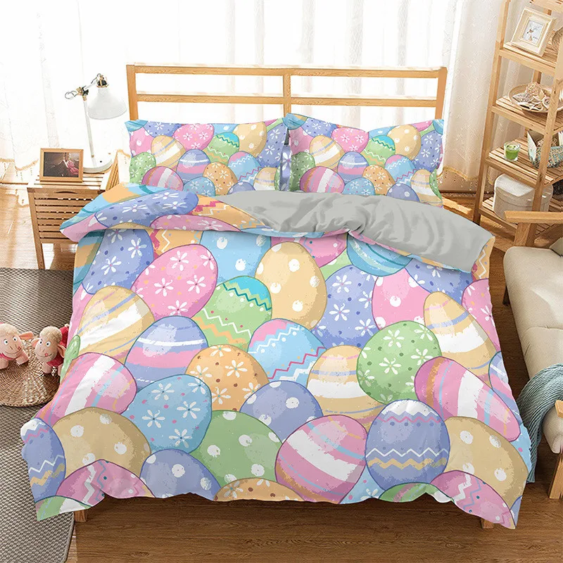 Egg Duvet Cover Set Easter Eggs Cartoon Childish Style Twin Bedding Set Kids Teens Double Queen King Size Polyester Quilt
Egg Duvet Cover Set Easter Eggs Cartoon Childish Style Twin Bedding Set Kids Teens Double Queen King Size Polyester Quilt