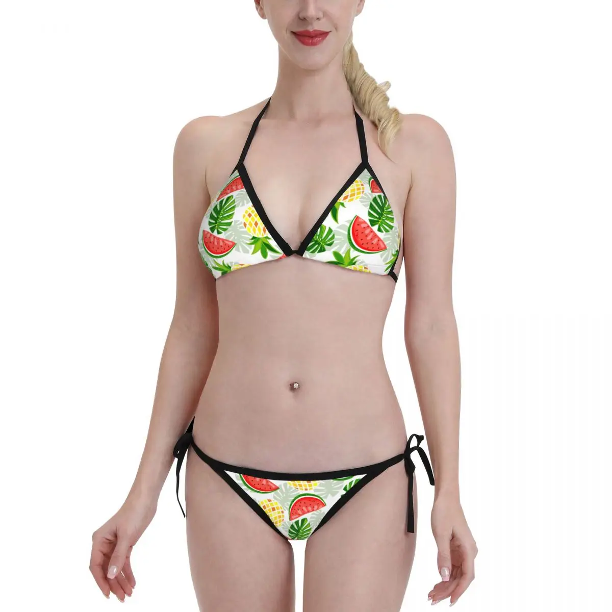 Summer Sexy Summer Fruit Pineapple Watermelon Bikini Women Swimsuits Bandage Bathing Suit Beachwear Set
Summer Sexy Summer Fruit Pineapple Watermelon Bikini Women Swimsuits Bandage Bathing Suit Beachwear Set