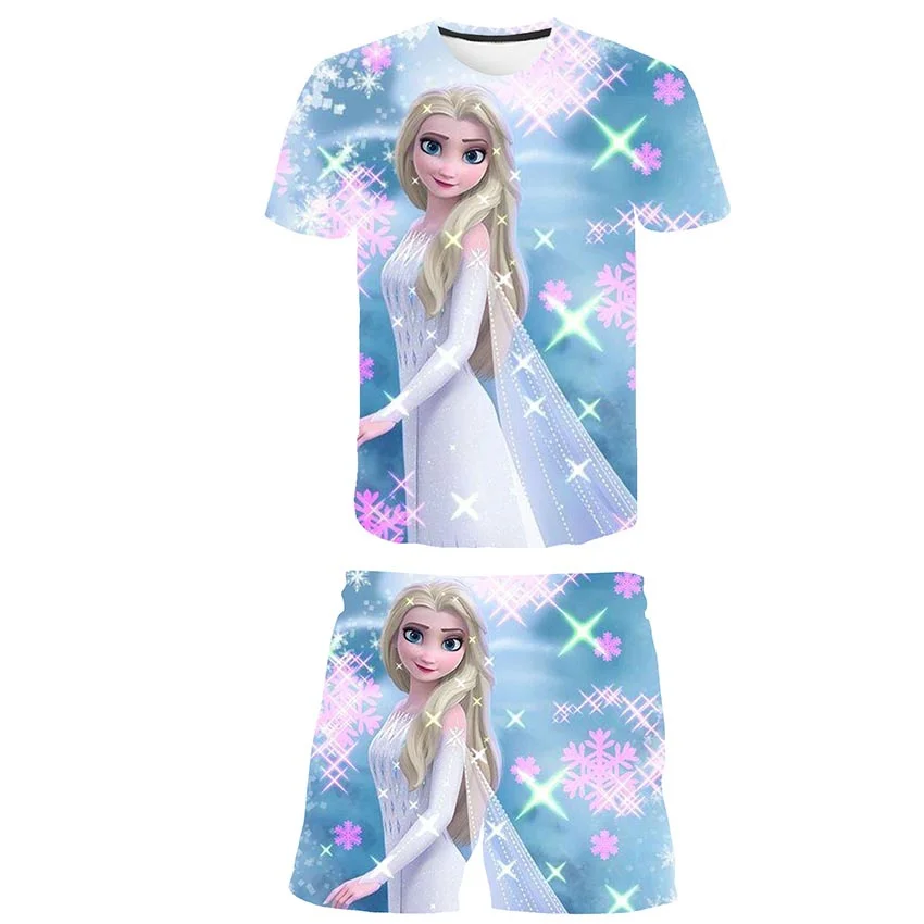Girls' Fashion Clothing Set Summer Short Sleeve T-shirt Shorts Two Piece Set Cartoon Girls' Clothing Set
Girls' Fashion Clothing Set Summer Short Sleeve T-shirt Shorts Two Piece Set Cartoon Girls' Clothing Set