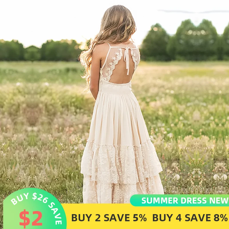 Girls Lace Long Dress Kids Wedding Bridesmaid Ball Gown Summer Backless Princess Dress For Girl Beach Birthday Children Clothing
Girls Lace Long Dress Kids Wedding Bridesmaid Ball Gown Summer Backless Princess Dress For Girl Beach Birthday Children Clothing