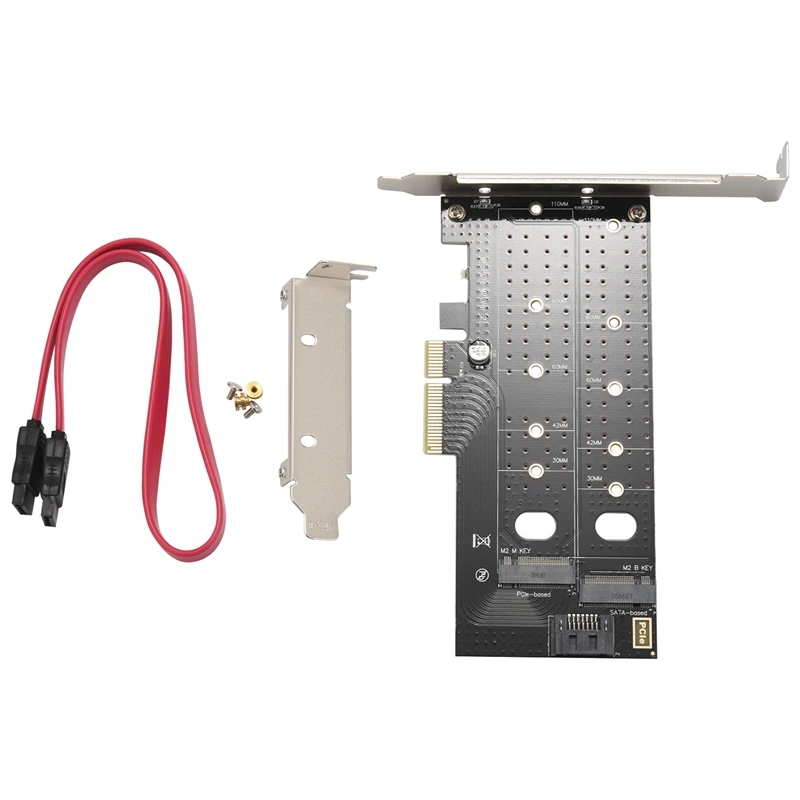 Двойной адаптер M.2 NVME, адаптер NVME PCIE, ключ M или M.2 SATA SSD B Ключ 22110 2280 2260 2242 для контроллера Pcie 2230 X4 
Двойной адаптер M.2 NVME, адаптер NVME PCIE, ключ M или M.2 SATA SSD B Ключ 22110 2280 2260 2242 для контроллера Pcie 2230 X4