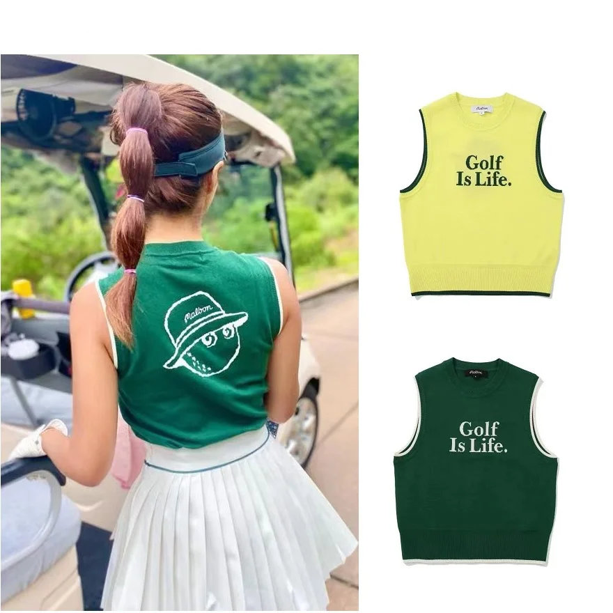 Summer Women's Golf Sweater Vest Sleeveless V-Neck Knitted Top Vests Women Wear Sweatshirt Skirts
Summer Women's Golf Sweater Vest Sleeveless V-Neck Knitted Top Vests Women Wear Sweatshirt Skirts