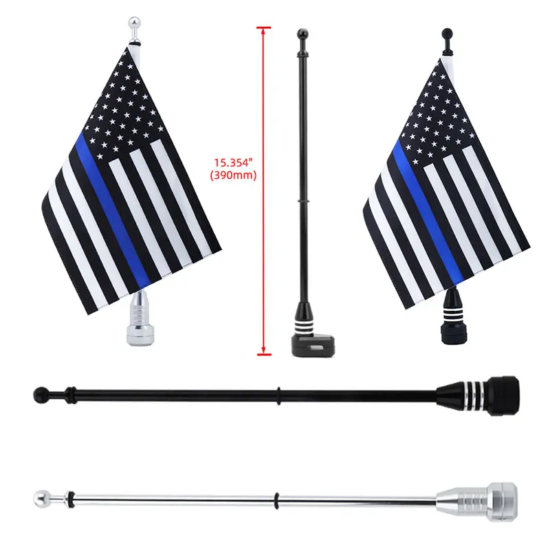Motorcycle American Flag with Chrome Black Rear Side Mount Flag Pole Motocross Accessories Fit For Honda Goldwing GL1800 01-11
Motorcycle American Flag with Chrome Black Rear Side Mount Flag Pole Motocross Accessories Fit For Honda Goldwing GL1800 01-11