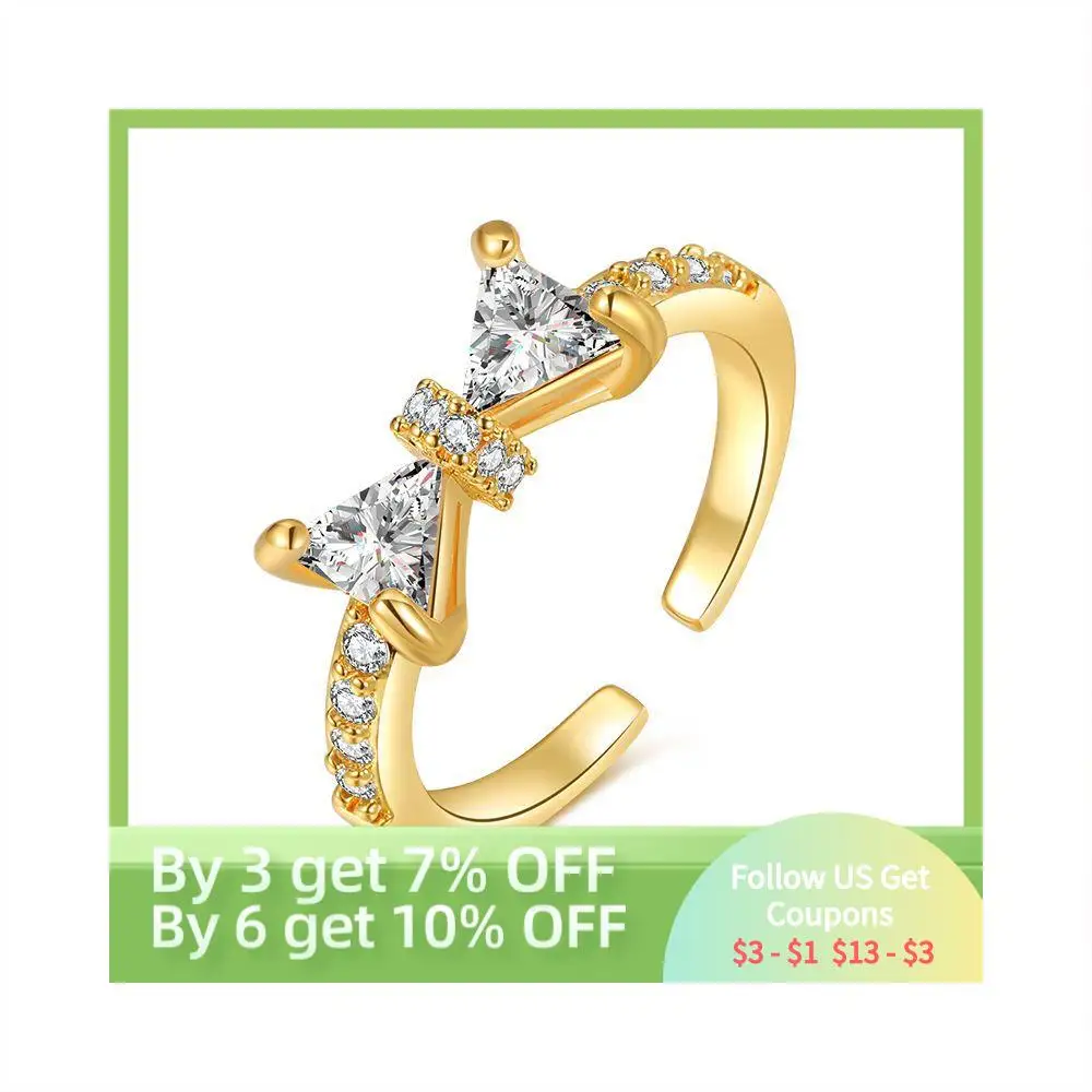 LENNIK Shiny Cute Crystal Butterfly Zircon Rings for Women Girls Korean 925 Silver Minimalist Wedding Adjustable Anillos Jewelry
LENNIK Shiny Cute Crystal Butterfly Zircon Rings for Women Girls Korean 925 Silver Minimalist Wedding Adjustable Anillos Jewelry