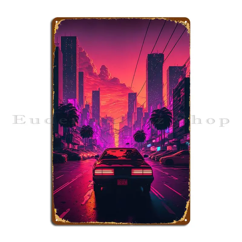Futuristic Synthwave Car Metal Sign Funny Designs Kitchen Garage Living Room Tin Sign Poster 
Futuristic Synthwave Car Metal Sign Funny Designs Kitchen Garage Living Room Tin Sign Poster