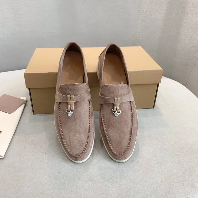 XOBZJH Loafers for Women Genuine Leather Wool Suede Adult Slip On lp loafers top quality shoes women Summer 2023
XOBZJH Loafers for Women Genuine Leather Wool Suede Adult Slip On lp loafers top quality shoes women Summer 2023