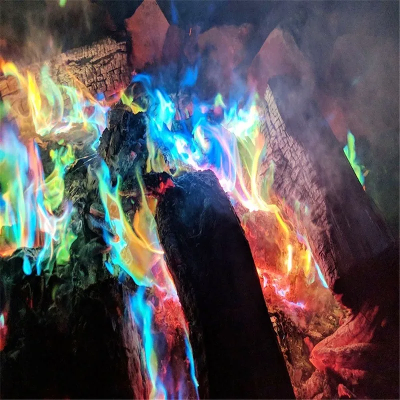 Magic Tricks Mystical Fire Coloured Magic Flame for Bonfire Campfire Party Fireplace Flames Powder Magic Trick Pyrotechnics Toy
Magic Tricks Mystical Fire Coloured Magic Flame for Bonfire Campfire Party Fireplace Flames Powder Magic Trick Pyrotechnics Toy