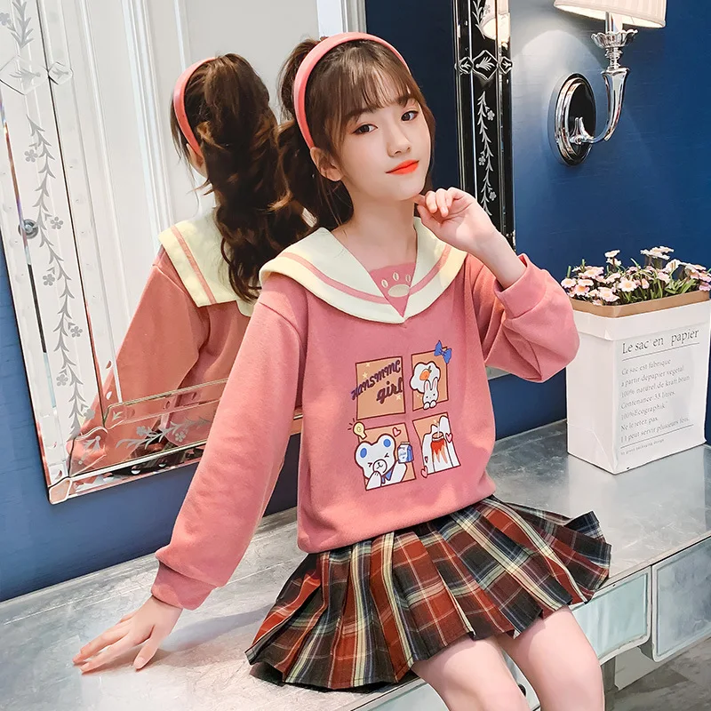 Girls Classic Clothing Set Spring Long Sleeves Kids Princess Top and Skirt Designed 2Pcs Suits School Uniform Clothes
Girls Classic Clothing Set Spring Long Sleeves Kids Princess Top and Skirt Designed 2Pcs Suits School Uniform Clothes