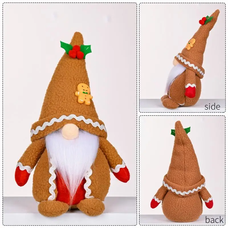 Christmas Gingerbread Man Gnomes Plush Doll Sets Nordic Swedish Tomte Collectible Figurines Ornament Tiered Tray Decor
Christmas Gingerbread Man Gnomes Plush Doll Sets Nordic Swedish Tomte Collectible Figurines Ornament Tiered Tray Decor