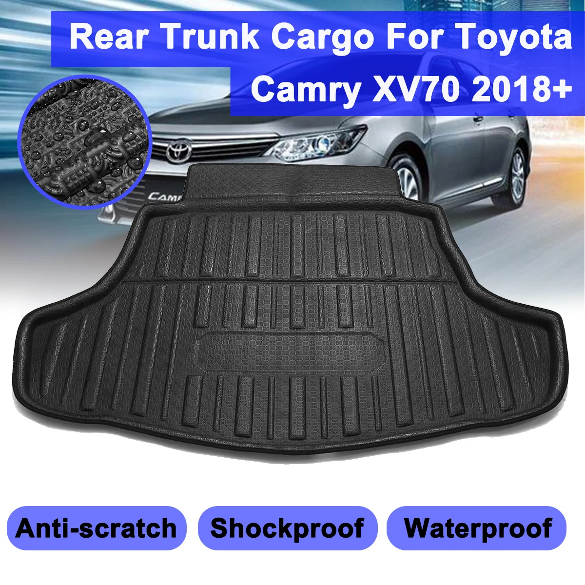 For Toyota Camry XV70 2018-2019 Floor Mat Rear Cargo Mat Rear Trunk Cargo Boot Liner Tray Floor Sheet Carpet Auto Accessories
For Toyota Camry XV70 2018-2019 Floor Mat Rear Cargo Mat Rear Trunk Cargo Boot Liner Tray Floor Sheet Carpet Auto Accessories