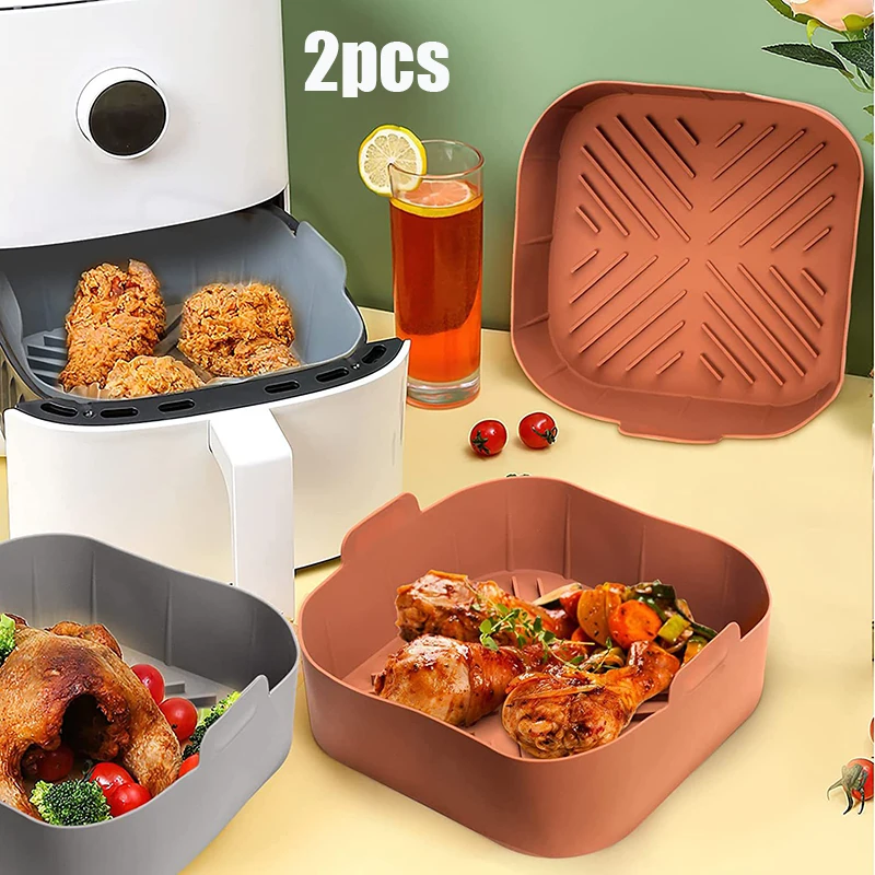 Airfryer Silicone Basket Square Silicone Tray for Airfryer Easy Clean Dish Liner Pizza Plate Grill Pan Mat Air Fryer Accessories
Airfryer Silicone Basket Square Silicone Tray for Airfryer Easy Clean Dish Liner Pizza Plate Grill Pan Mat Air Fryer Accessories