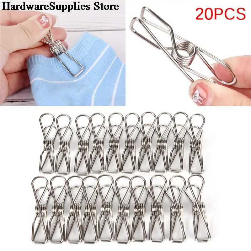 20Pcs/lot Stainless Steel Clothes Pegs Hanging Clothes Pins Beach Towel Clips Household Bed Sheet Clothespins
20Pcs/lot Stainless Steel Clothes Pegs Hanging Clothes Pins Beach Towel Clips Household Bed Sheet Clothespins