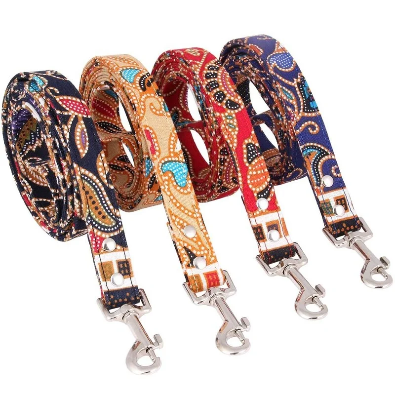 Bohemian Style New Pet Leash Colorful Cloth Fabric Ethnic Style Dog Traction Pet Collar Personalised Dog Collar Dog Leash Dogs
Bohemian Style New Pet Leash Colorful Cloth Fabric Ethnic Style Dog Traction Pet Collar Personalised Dog Collar Dog Leash Dogs