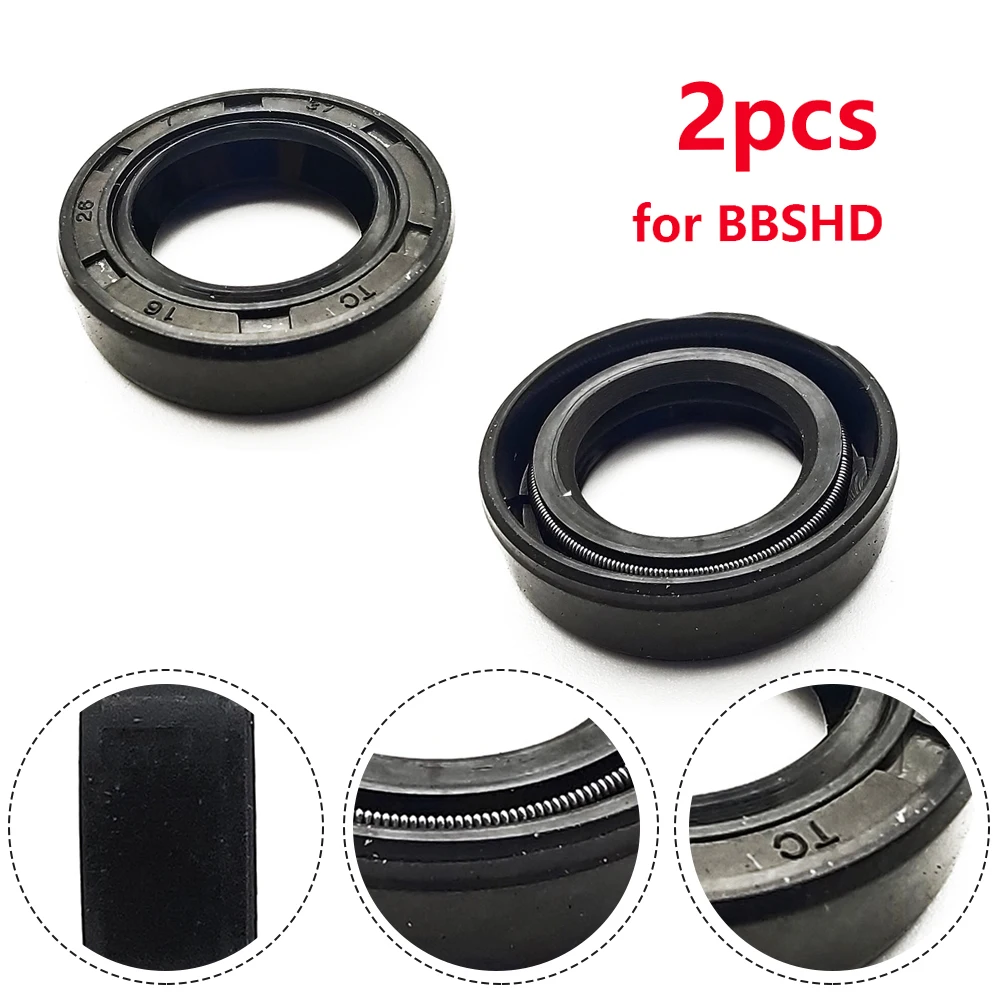 

For Bafang Oil Seal 16mm Inner 26mm Outer 2pcs Assembling Black Components Electric Bicycle For BBS HD Mid-Motor