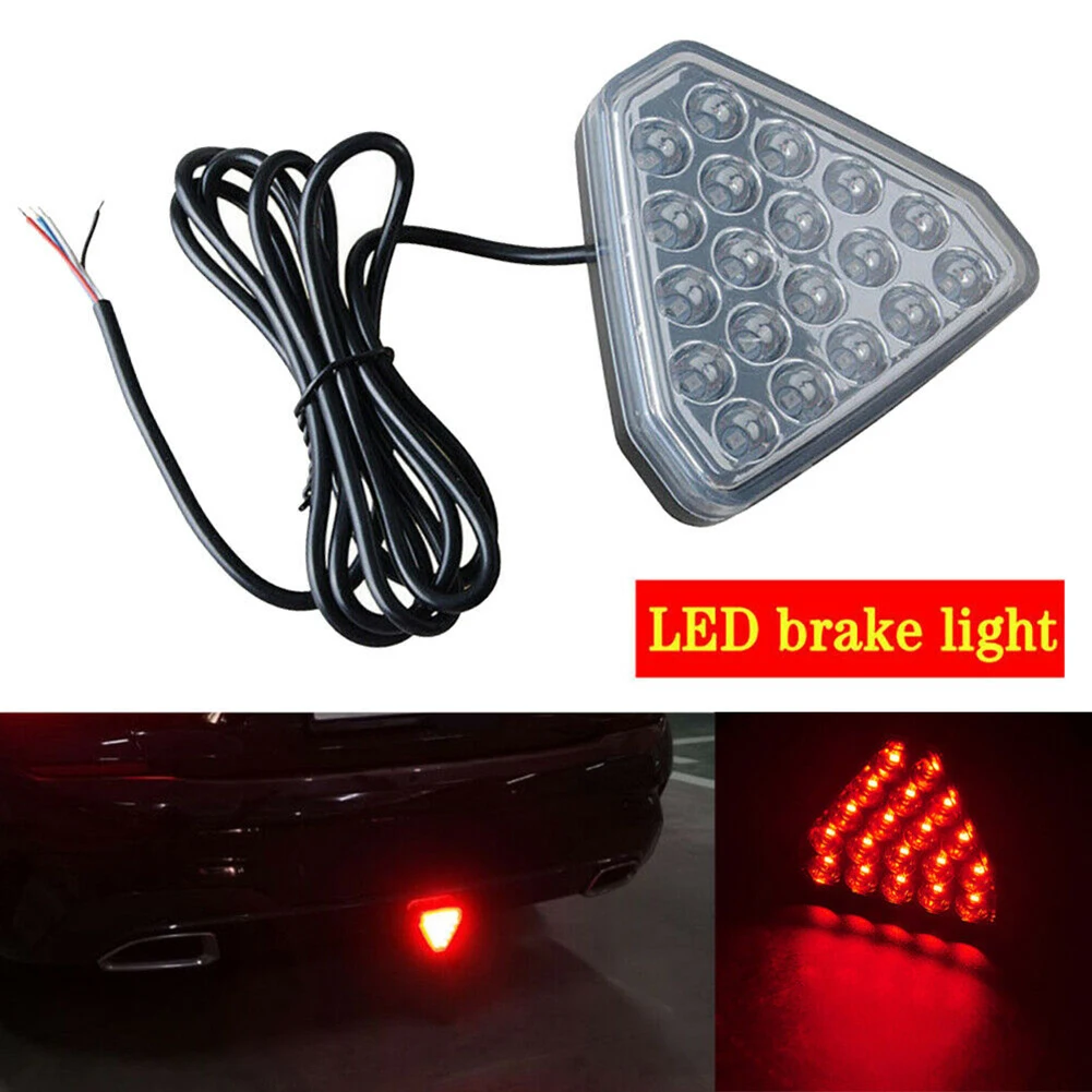 1PC For Car F1 Style Triangle Red LED 3rd Rear Bumper Tail Stop Strobe Light Universal 20-LED Brake Light Car Lighting Parts
1PC For Car F1 Style Triangle Red LED 3rd Rear Bumper Tail Stop Strobe Light Universal 20-LED Brake Light Car Lighting Parts