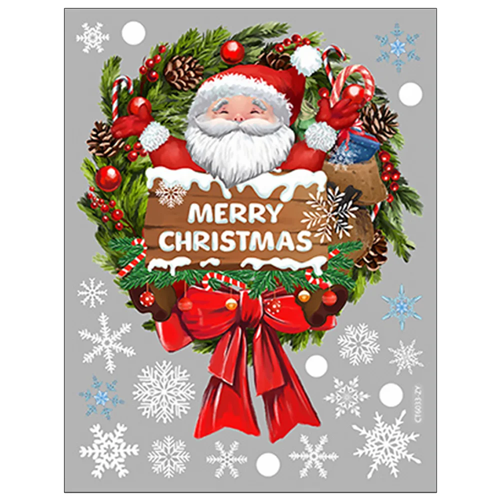 Christmas Window Cling Flower Garlands Applique Xmas Decals Glass Pvc Stickers Wreath 
Christmas Window Cling Flower Garlands Applique Xmas Decals Glass Pvc Stickers Wreath