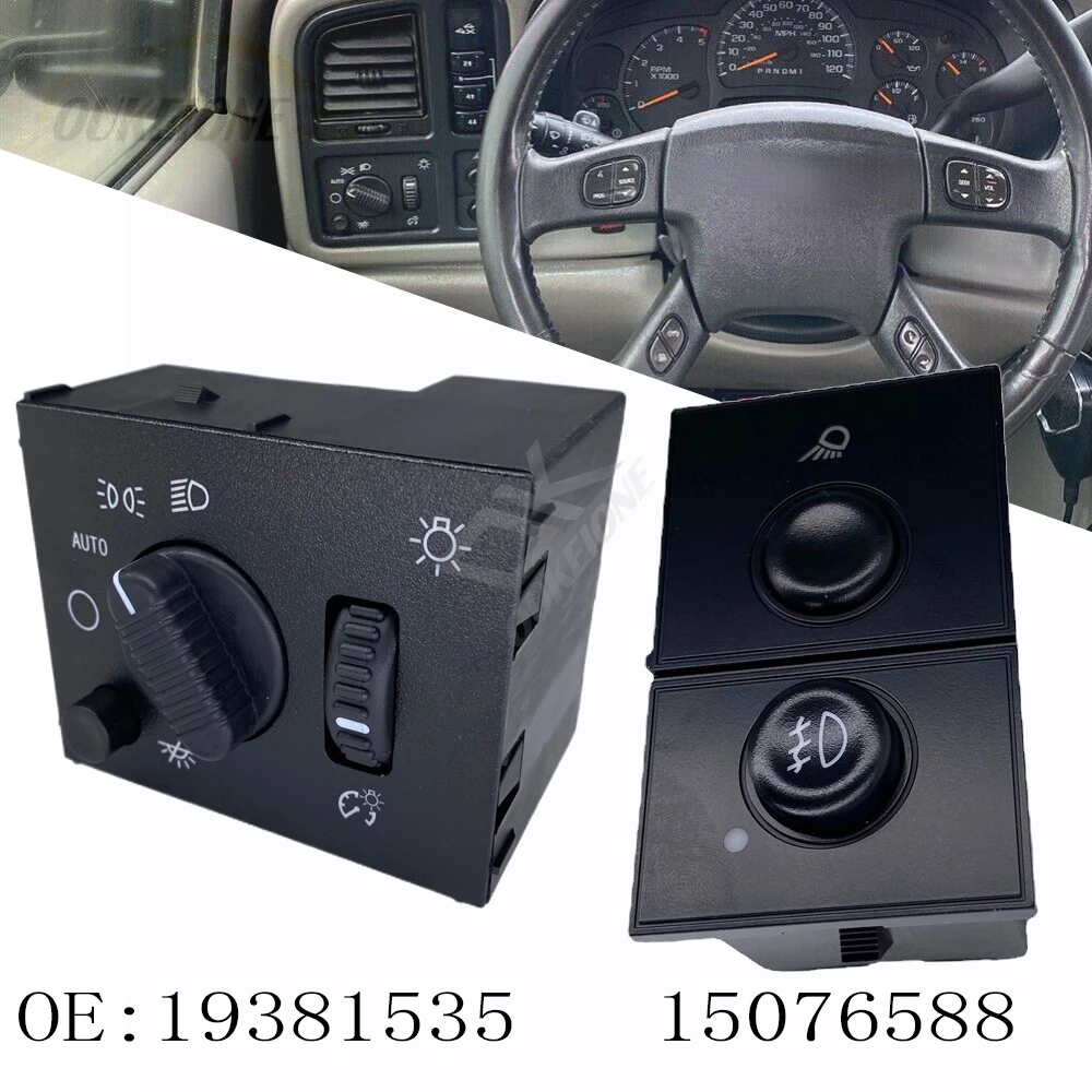 Headlight Dimmer Control Fog Light Cargo Lamp Switch for Chevrolet Silverado GMC Sierra 2007 2006 2005 2004 2003 Car Accessories
Headlight Dimmer Control Fog Light Cargo Lamp Switch for Chevrolet Silverado GMC Sierra 2007 2006 2005 2004 2003 Car Accessories